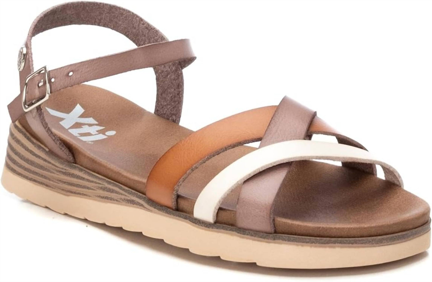 Xti - Women's Low Wedge Strappy Sandals