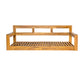 TOPMAX Patio Wooden Twin Size Porch Swing Daybed Frame
