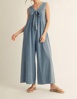 Jodifl - Sleeveless Pintuck Jumpsuit