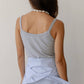 Donni. - Baby Rib Scallop Tank Top