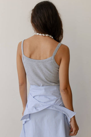 Donni. - Baby Rib Scallop Tank Top