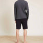 Barefoot Dreams - Malibu Collection Pigment Waffle Long Sleeve Henley Tee