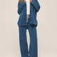 Z Supply - Denim Wide Leg Knit Pants
