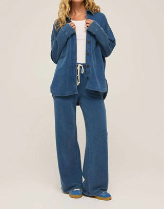 Z Supply - Denim Wide Leg Knit Pants
