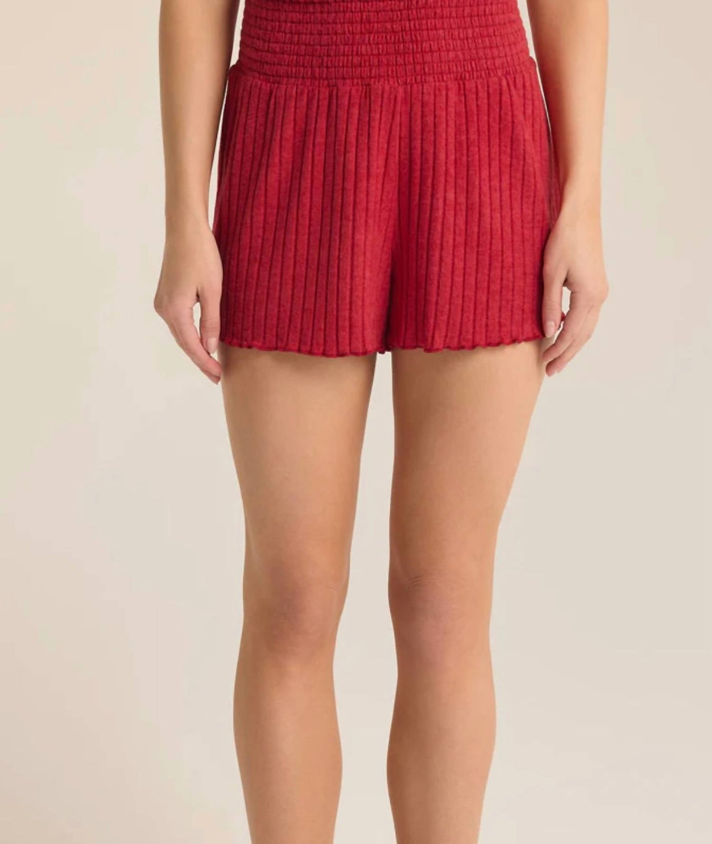 Z Supply - Dawn Smocked Rib Short