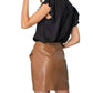 Ee:Some - Faux Leather Mini Skirt