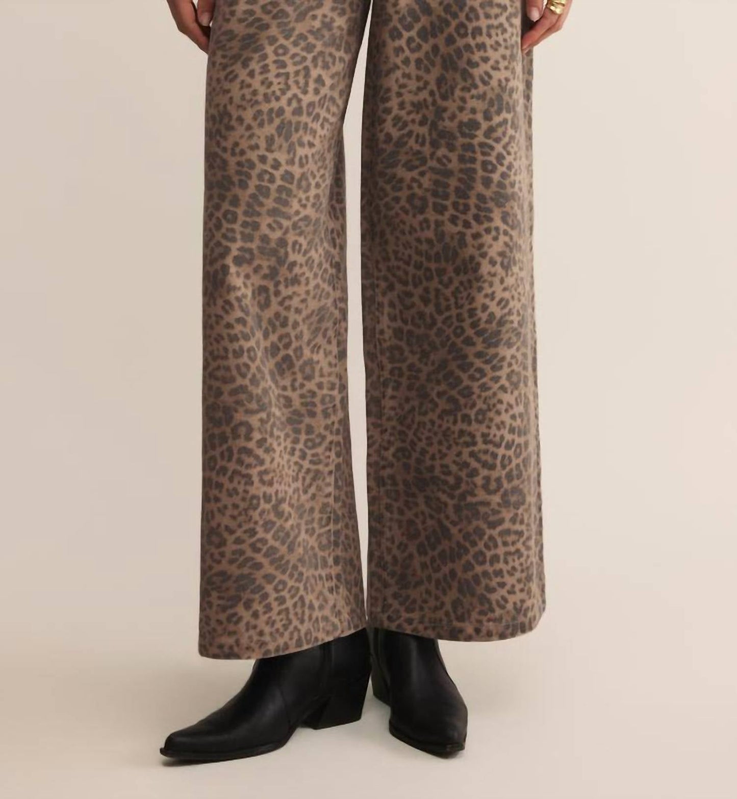 Z Supply - Marli Denim Leopard Pant