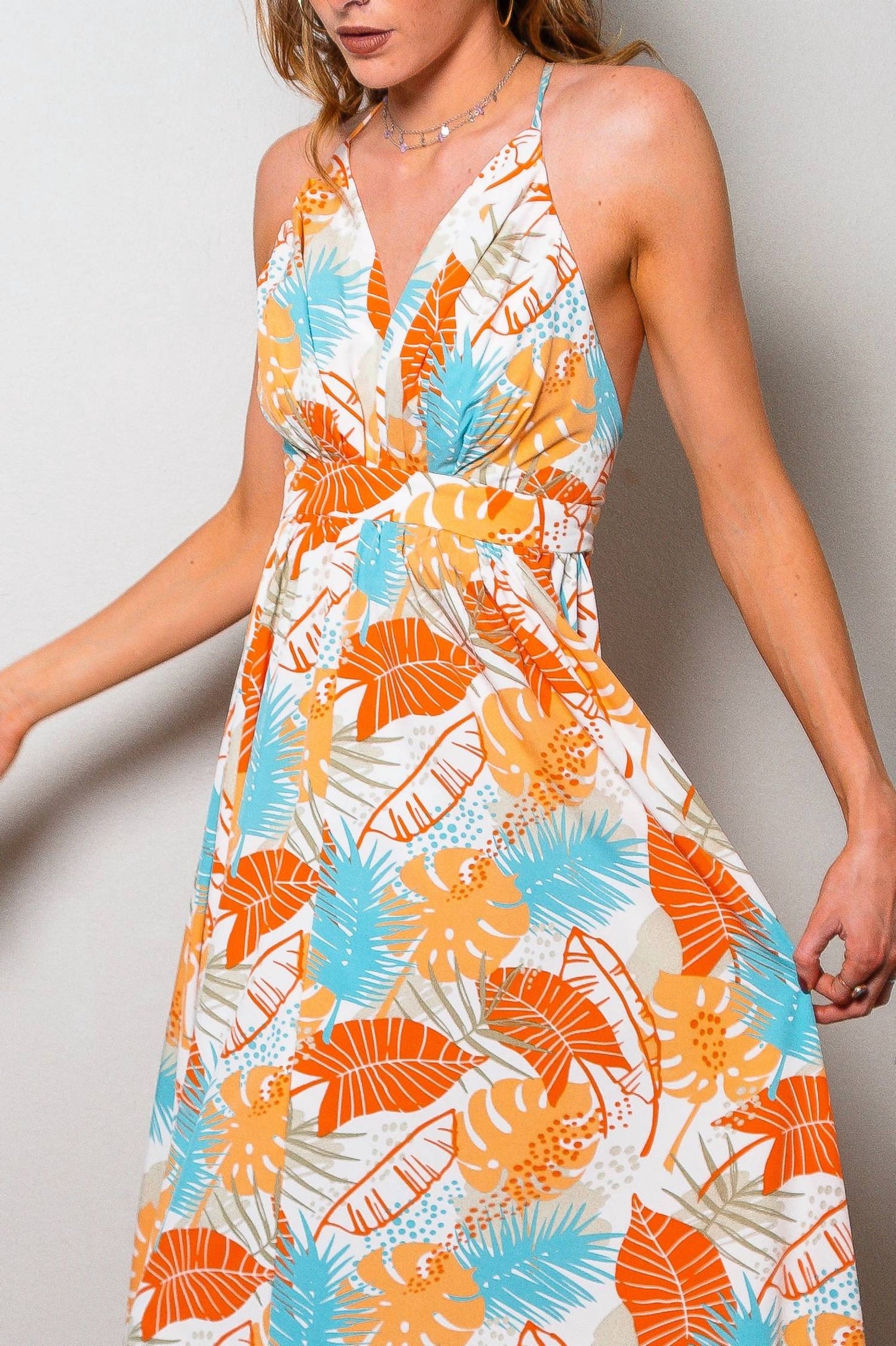 Sweet Generis - Sweet Sunset Printed Maxi Dress