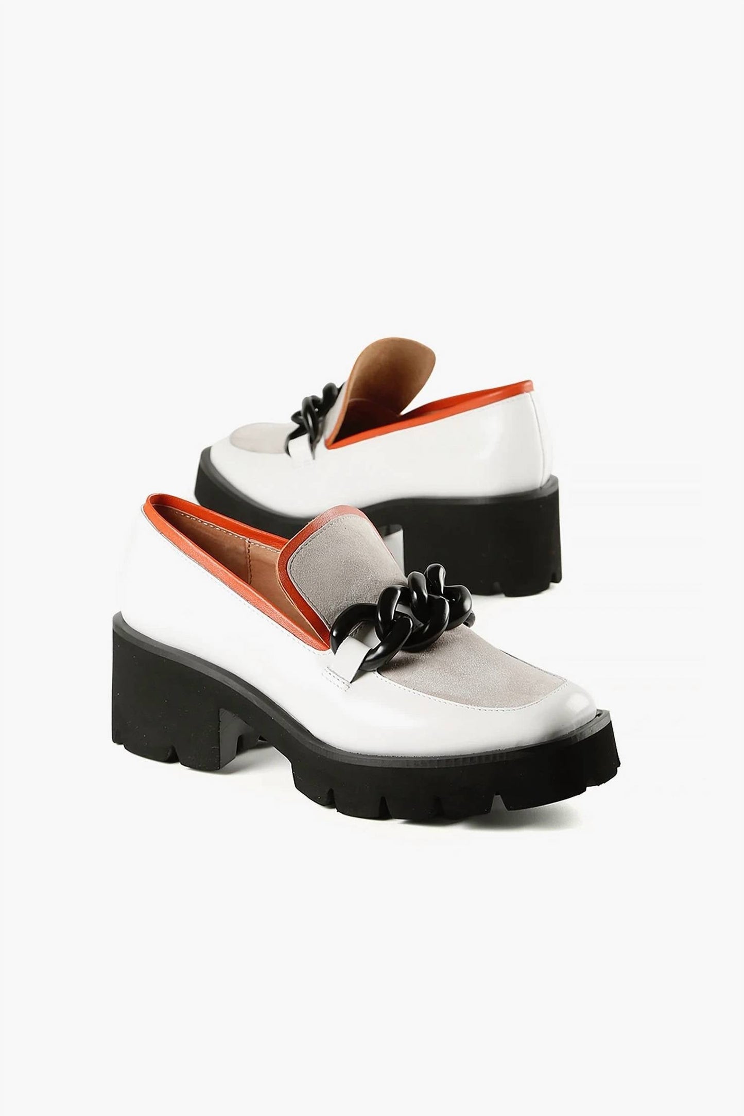 All Black - CHUNK LINKS LADY LUGG LOAFER
