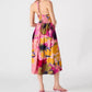 Steve Madden - Piper Stretch Smocked Waist Halter Tie Midi Dress