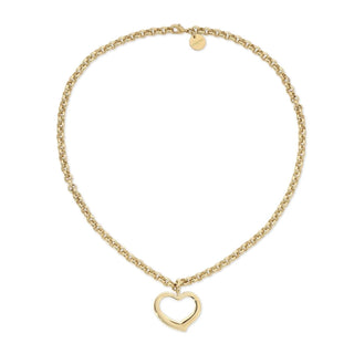 Eklexic - Women's Haley Open Heart Pendant Necklace