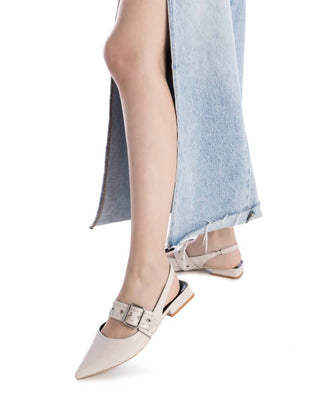 Xti - Women's Slingback Flat Shoes