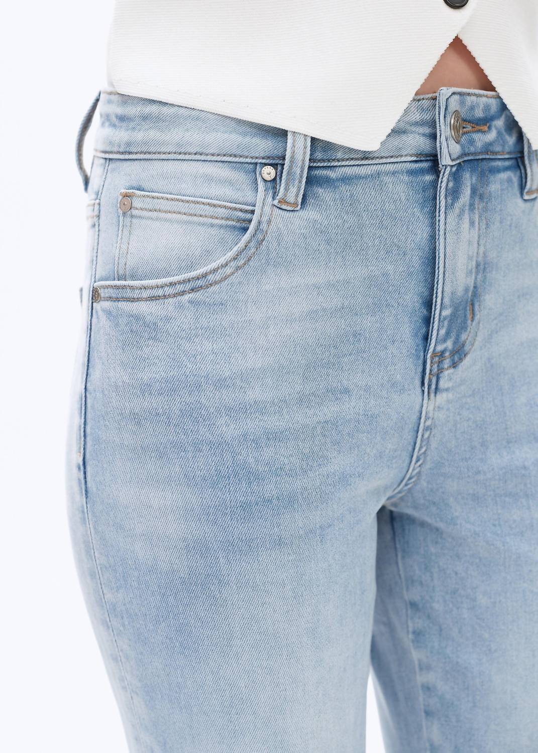 Bayeas - Mid Rise Bootcut Denim Jeans