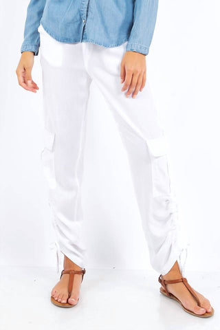 Paparazzi - Tencel Slub Cinch Cargo Pant