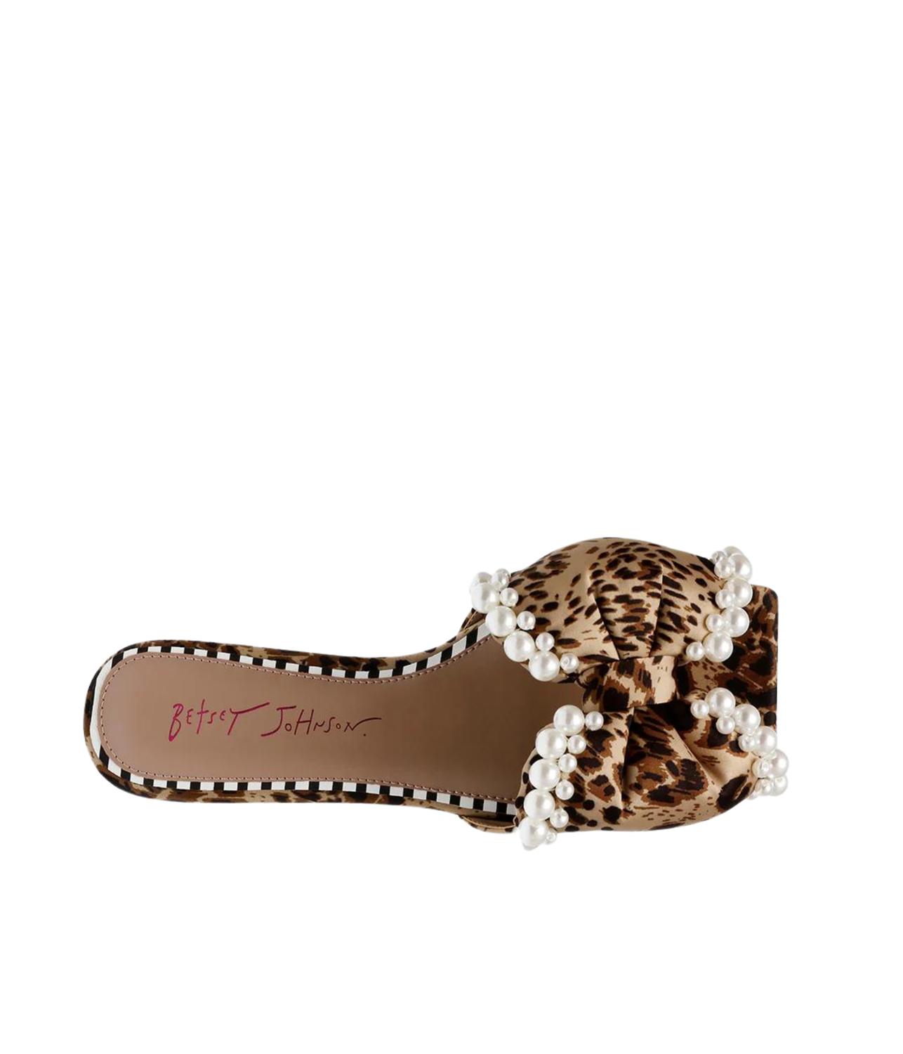Betsey Johnson - Women Liah Bow Sandals with Pearls