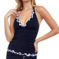 Profile By Gottex - Lettuce Ruffle Halter Tankini Top