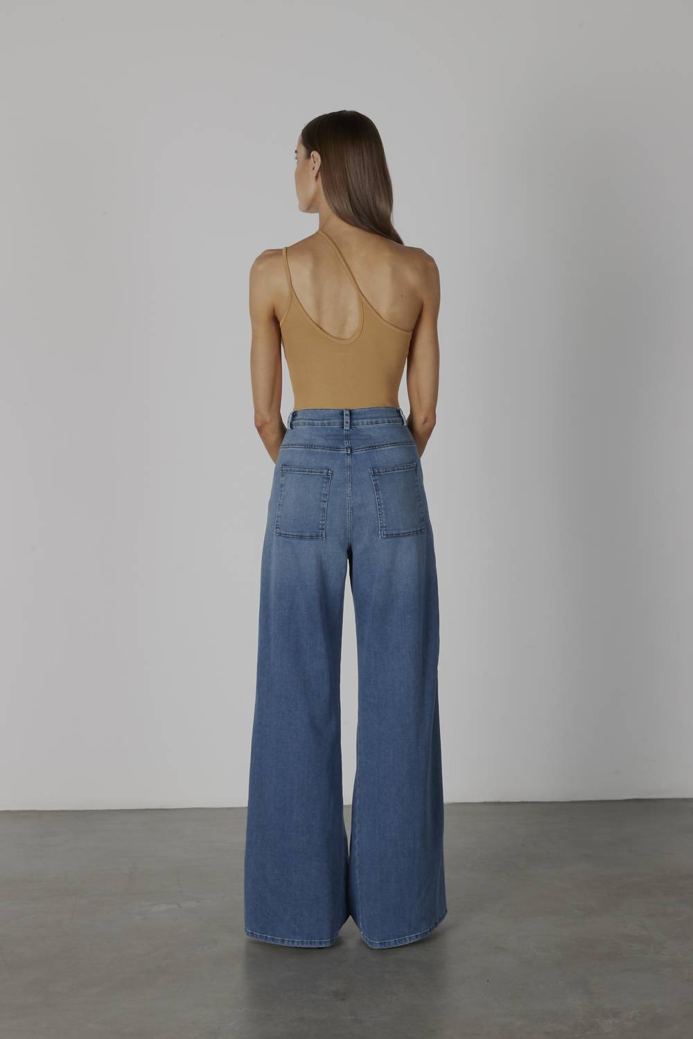 Enza Costa - Stretch Silk Knit Assym Strappy Tank