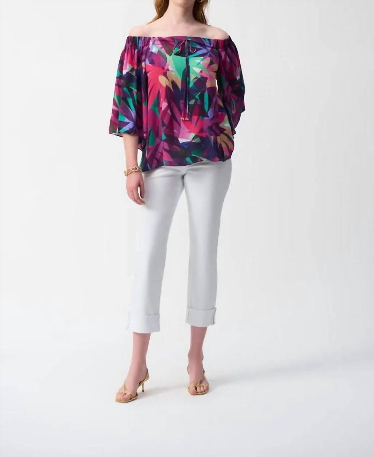 Joseph Ribkoff - Off Shoulder Print Top