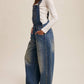 Listicle - Women's Denim Barrel Overalls