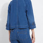 Lysse - Women's Crop Denim Trench Coat
