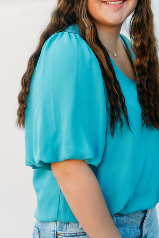 Karen Kane - Women's Puff Sleeve Top