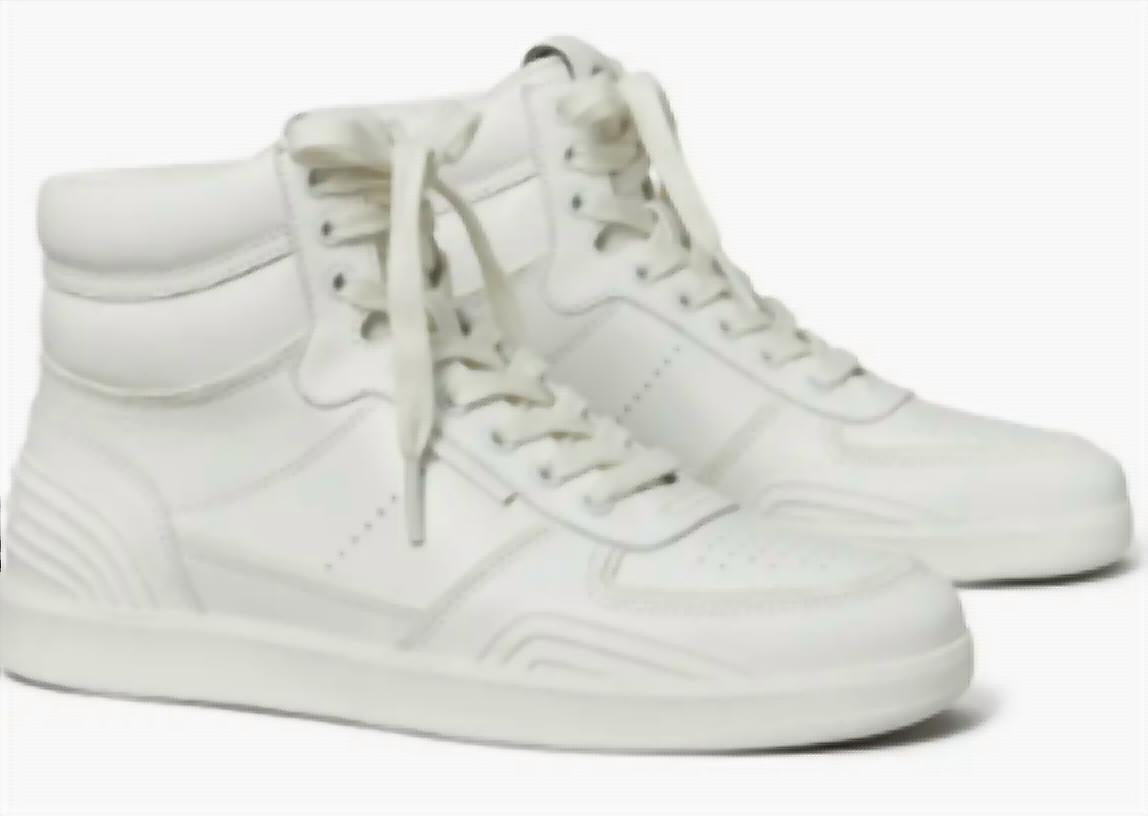 Tory Burch - Women's Clover Court High Purity Bianco High Top Sneakers