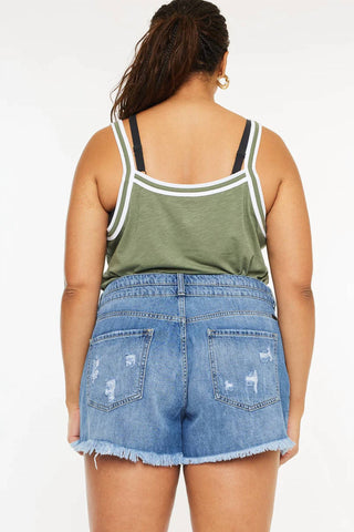 Kancan - Distressed Denim Shorts