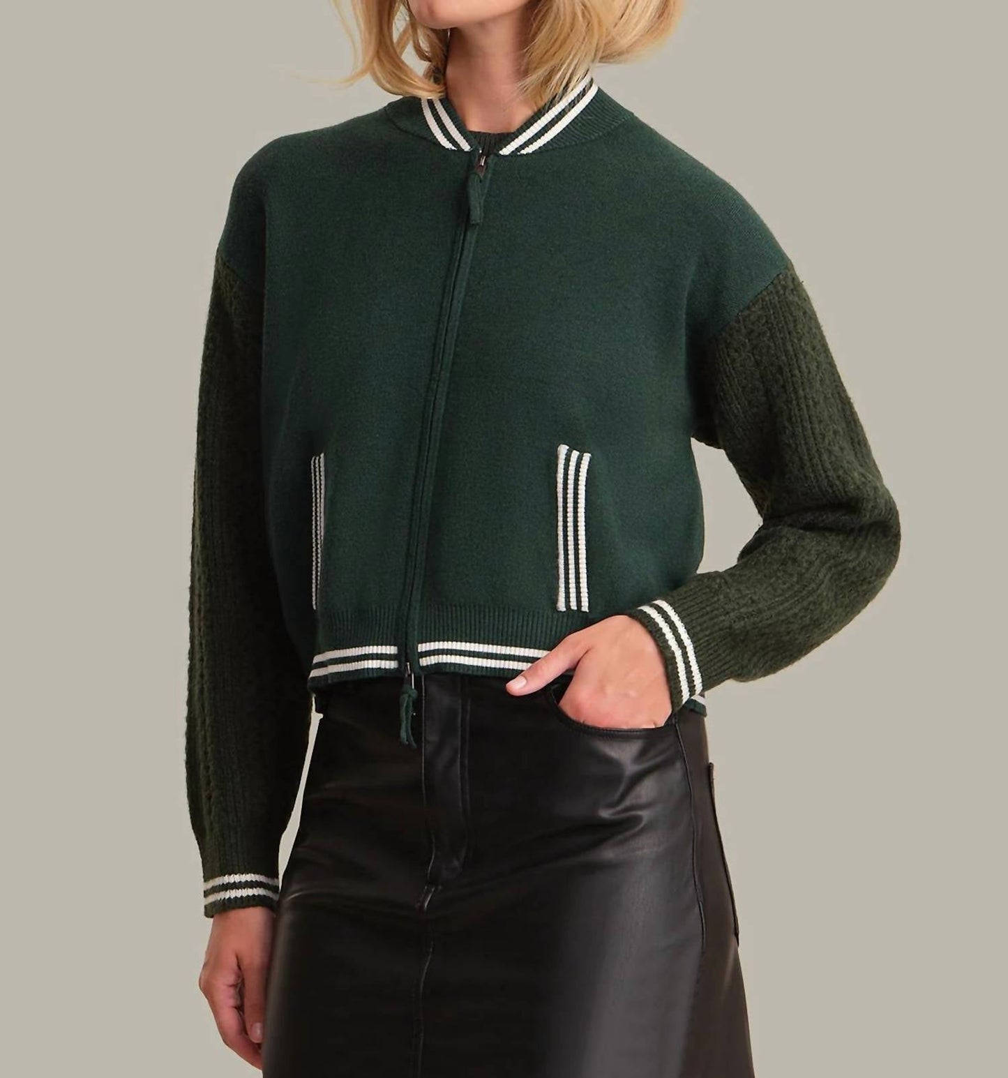 525 America - Cable Sleeve Bomber Jacket