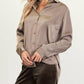 Skies Are Blue - Rhinestone Button Down Blouse
