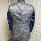 Tallia - Men's Slim Fit Striped Print Veracruz Wool Blend Overcoat