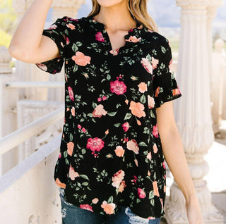 Ninexis - Nighttime Blooms Blouse