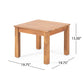 Halcyon Outdoor Side Table With Slat Design