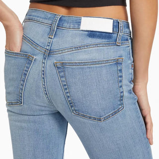 Re/Done - Mid Rise Stove Pipe Jeans
