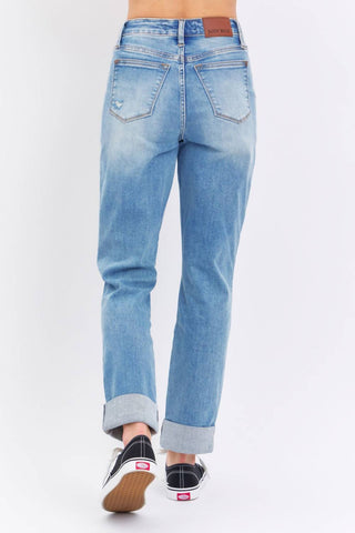 Judy Blue - High Waist Destroy Boyfriend Jeans
