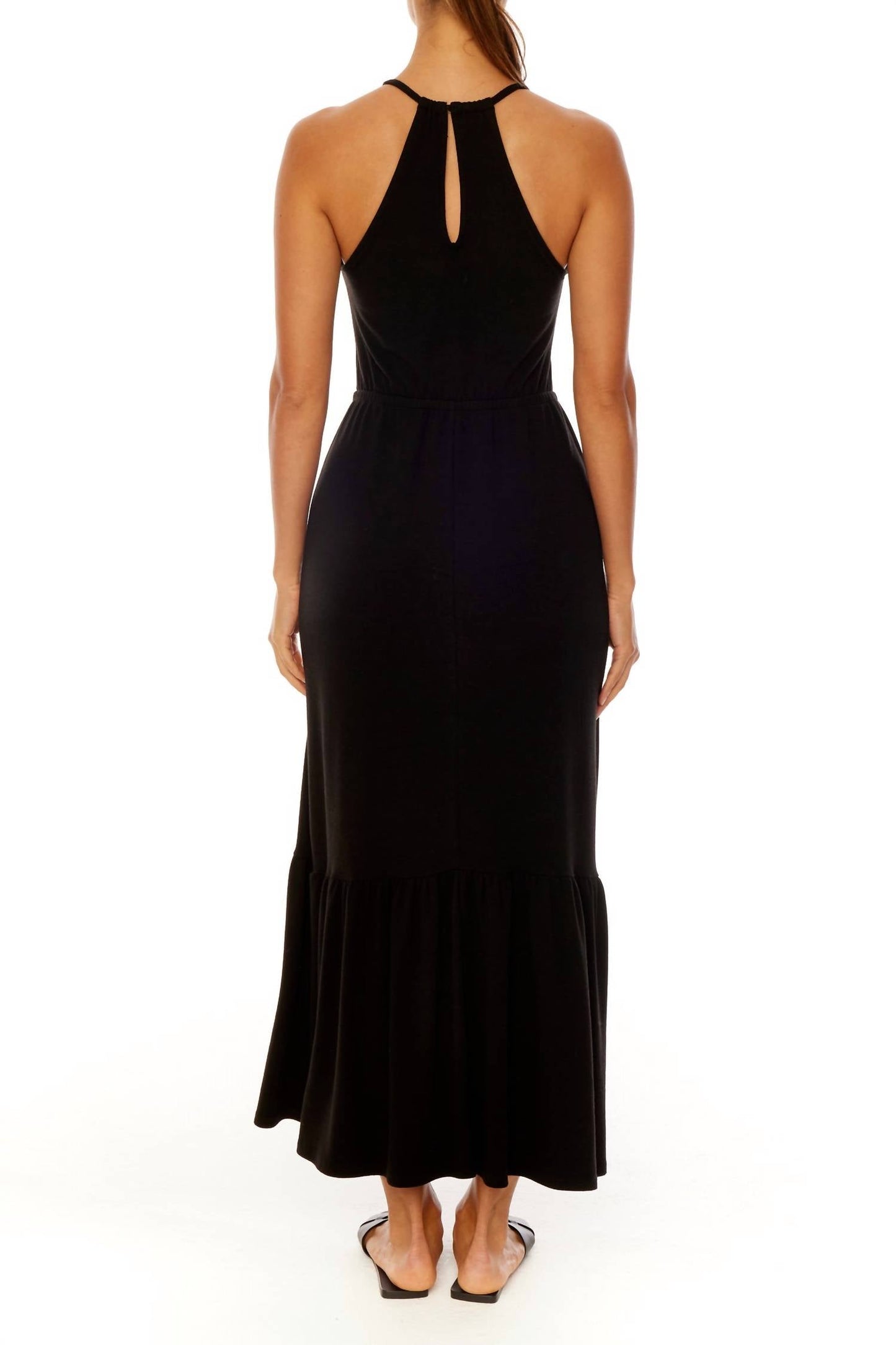 Lblc The Label - Heather High Neck Cut Out Maxi Dress