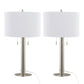 Master 29" Contemporary Metal Table Lamp Set of 2