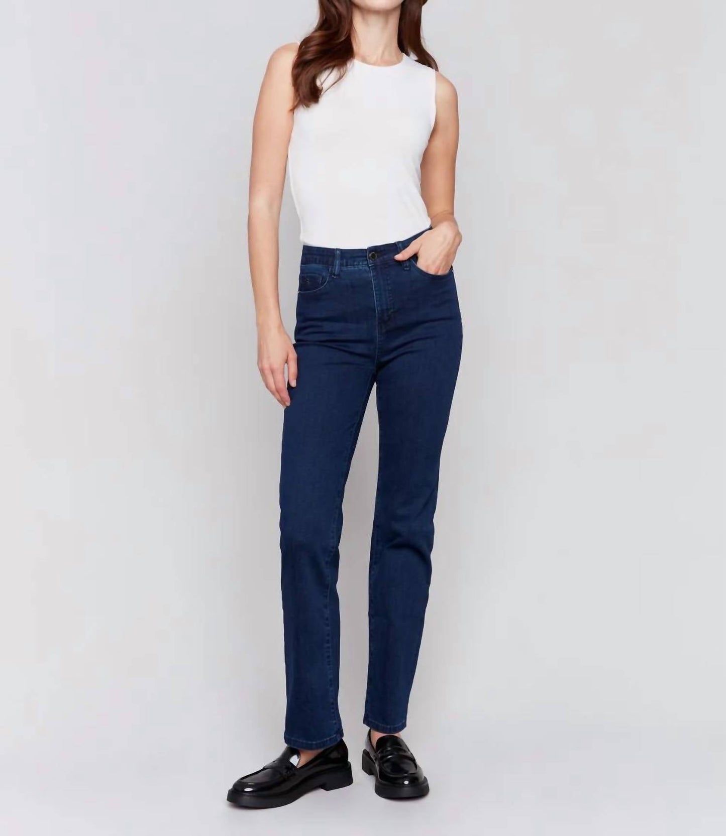 Charlie B - Stretch Waist Straight Leg Pant