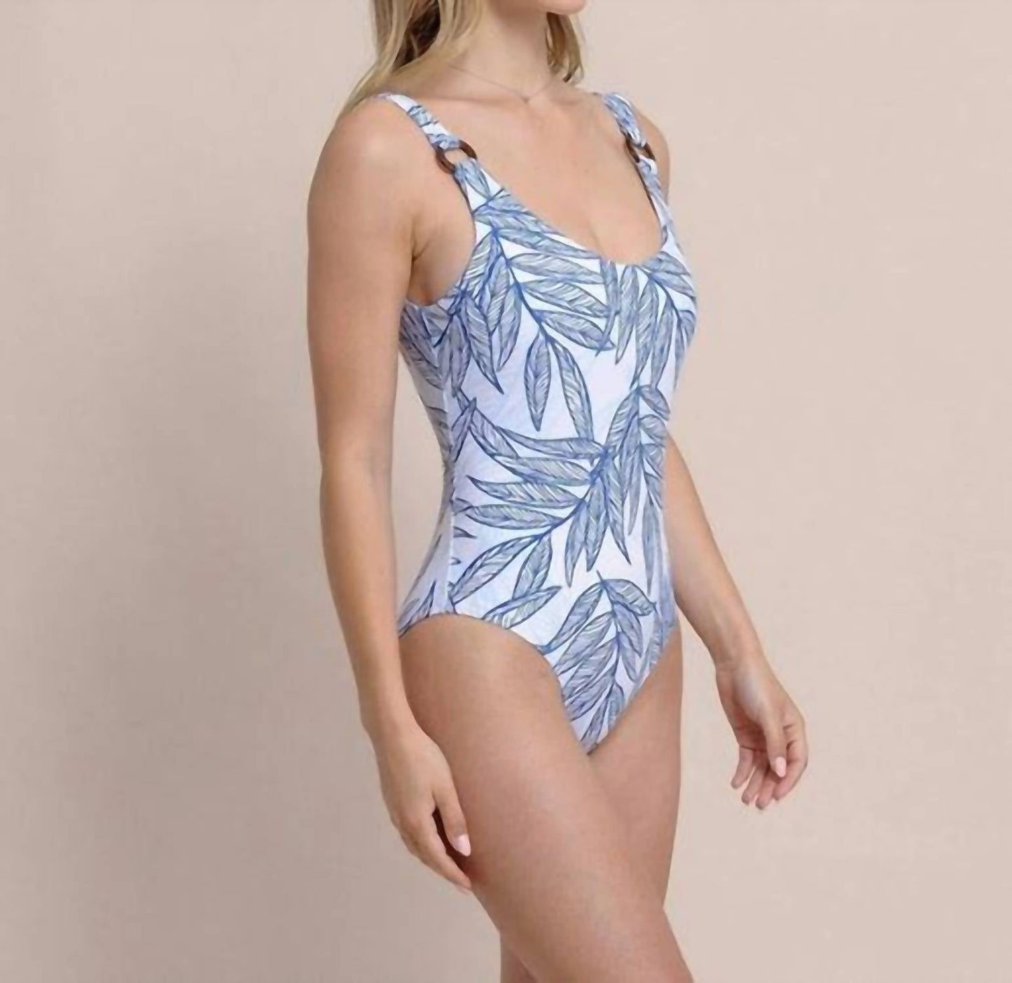 Southern Tide - Palms Scoop Neck One Piece