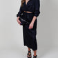Enza Costa - Cotton Drawcord Shirt