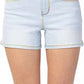 judy-blue-denim-shorts-with-colorful-stitching