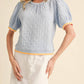 Jodifl - Nina Textured Puff Sleeve Top
