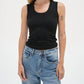 Lna - Deep U Ribbed Tank Top