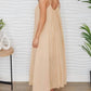 Milio Milano - Spaghetti Strap Textured Gauze Maxi Dress