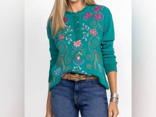 Johnny Was - Sisa Thermal Henley Top