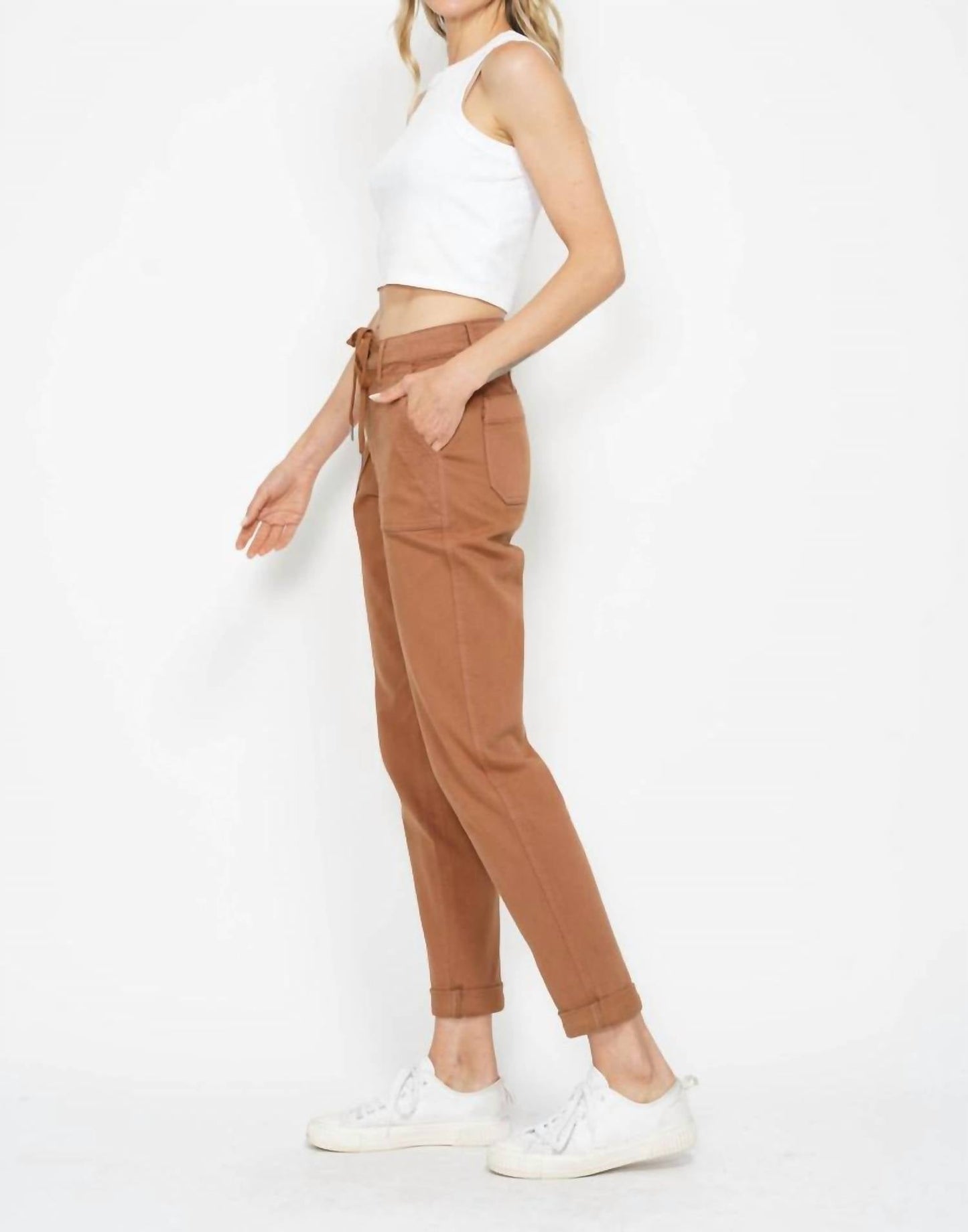Judy Blue - Harper Relaxed Fit High Waist Cuffed Jogger