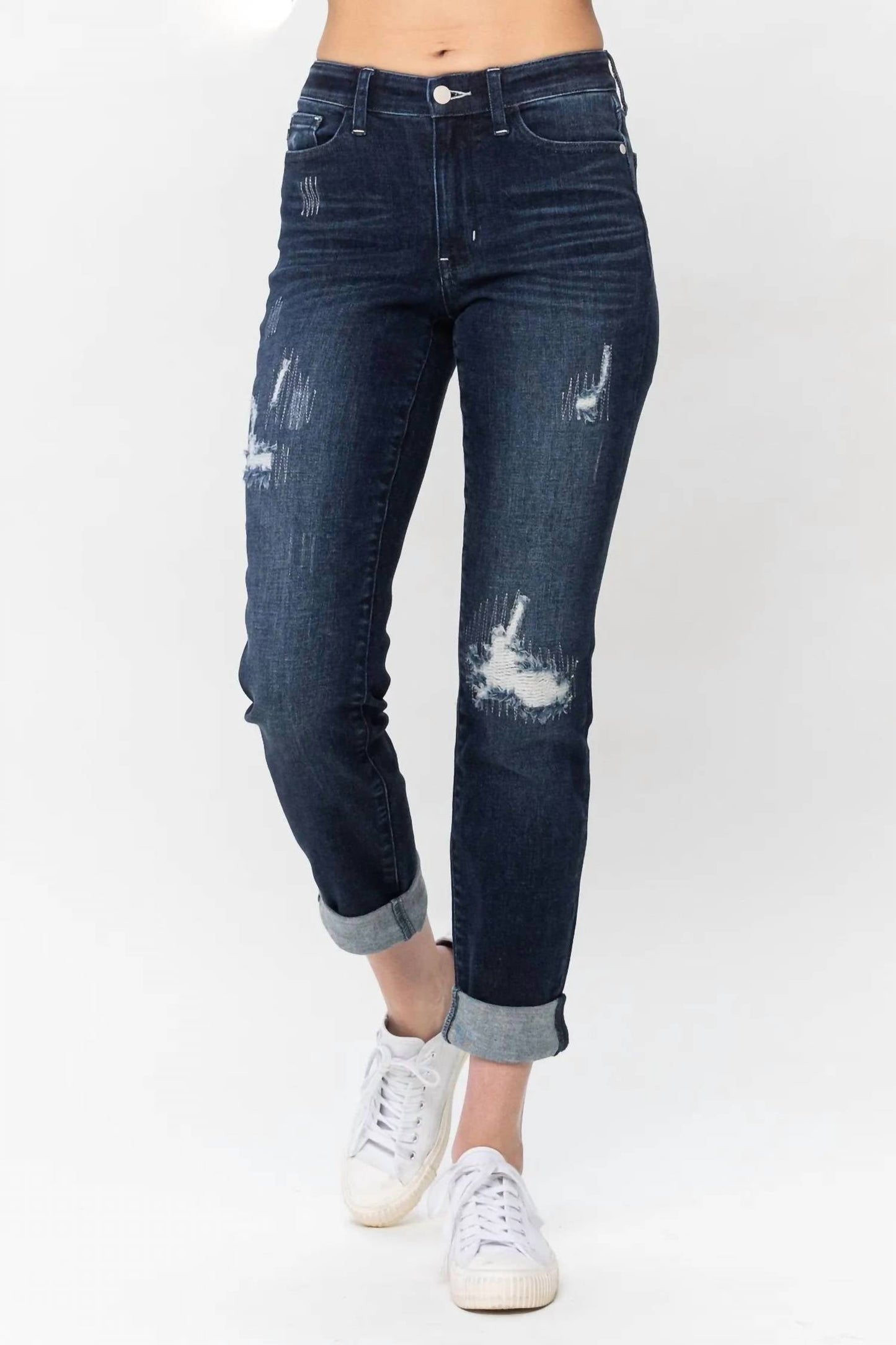 Judy Blue - Stitched Destroy Boyfriend Jean
