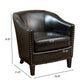 Enigmatica Upholstered Club Chair with Nailhead Trim