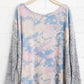 143 Story - Brushed Soft Tie Dye & Cheetah Print Tunic Top