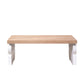 Ornate Wood Coffee Table – 47" Rectangular Farmhouse Style Table