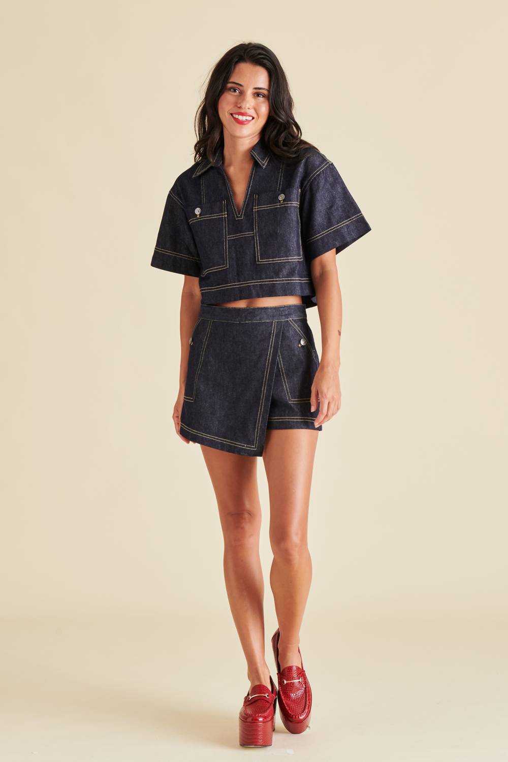 Steve Madden - Jai Short Sleeve Top